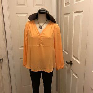 Yellow long sleeve blouse